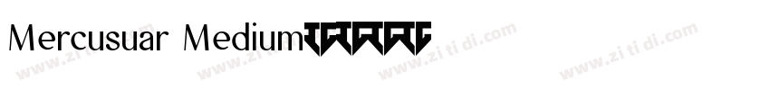 Mercusuar Medium字体转换